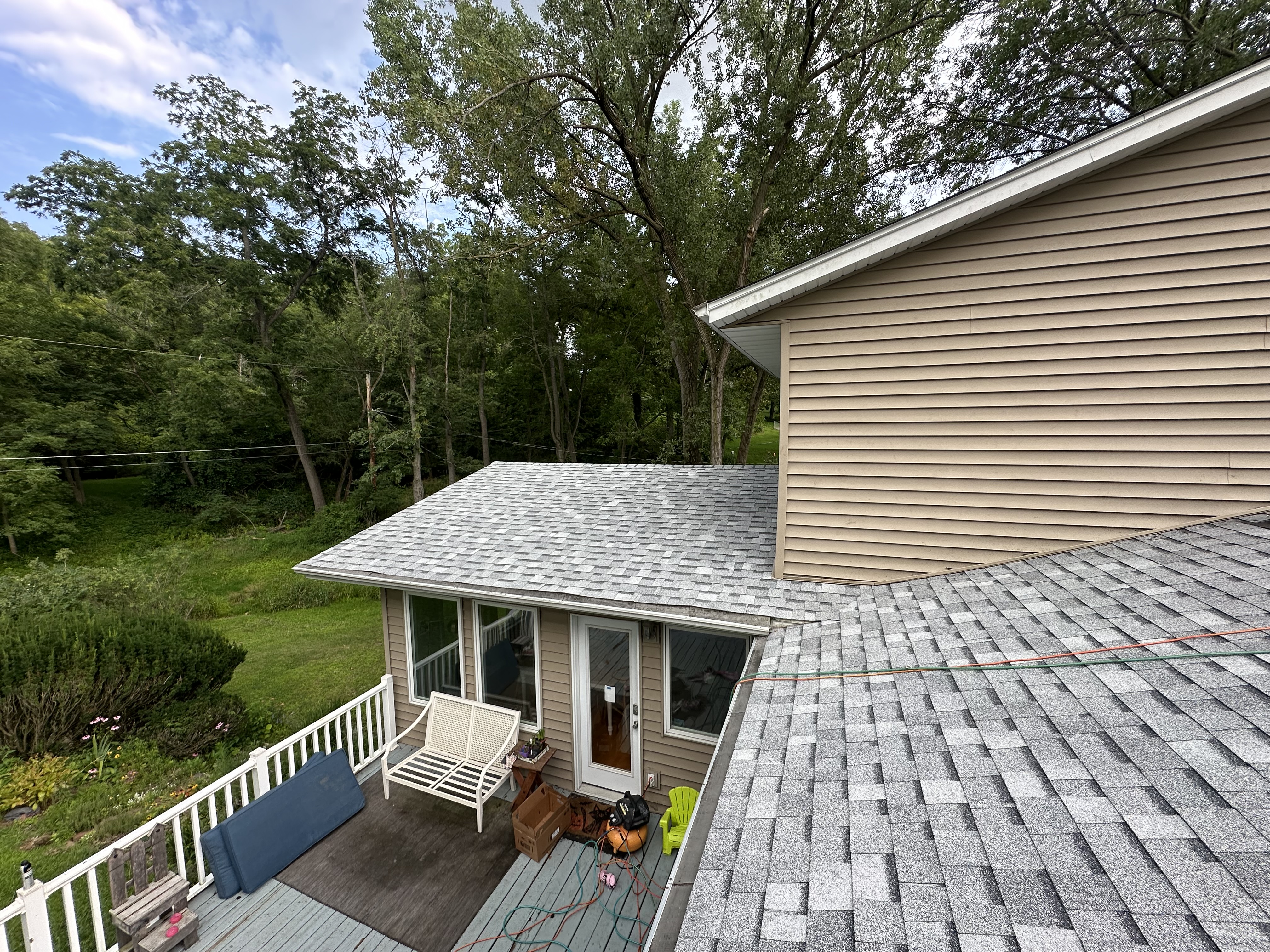 Roof Replacement — Aerial View