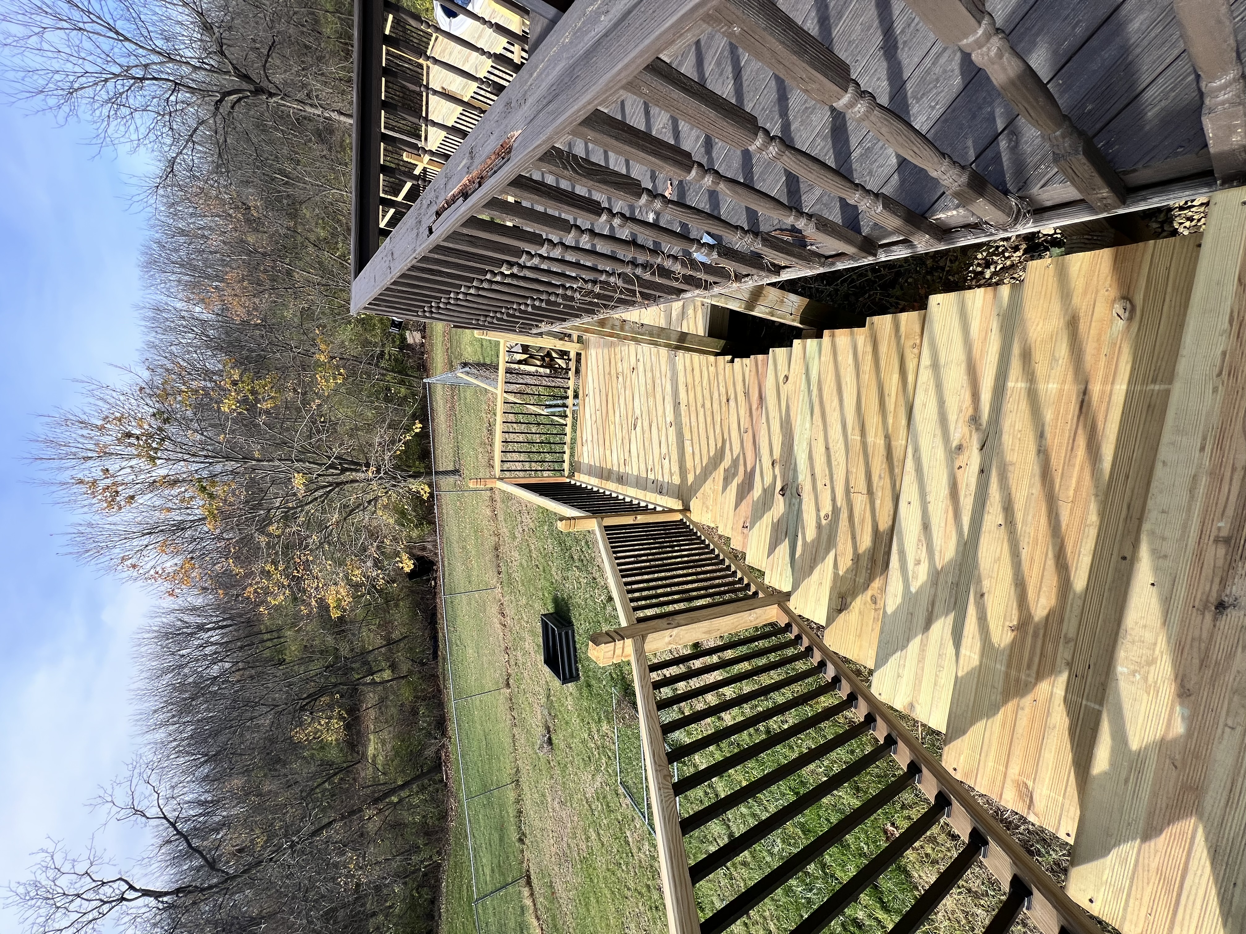 Pressure-Treated Deck & Stairs